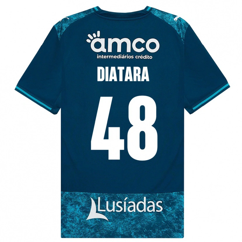 Danxen Heren Samba Diatara #48 Donkerleigrijs Mediumturquoise Uitshirt Uittenue 2026/27 T-Shirt België