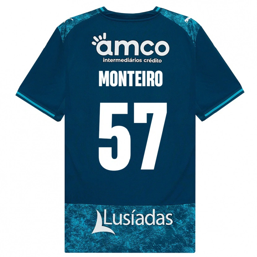 Danxen Heren Jordan Monteiro #57 Donkerleigrijs Mediumturquoise Uitshirt Uittenue 2026/27 T-Shirt België