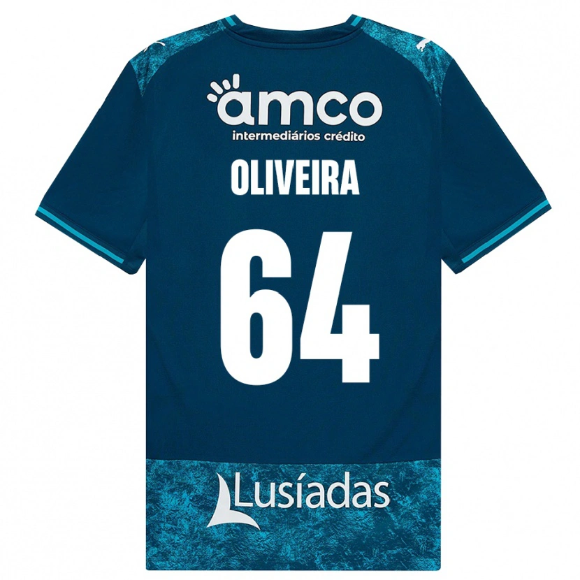 Danxen Heren Lucas Oliveira #64 Donkerleigrijs Mediumturquoise Uitshirt Uittenue 2026/27 T-Shirt België