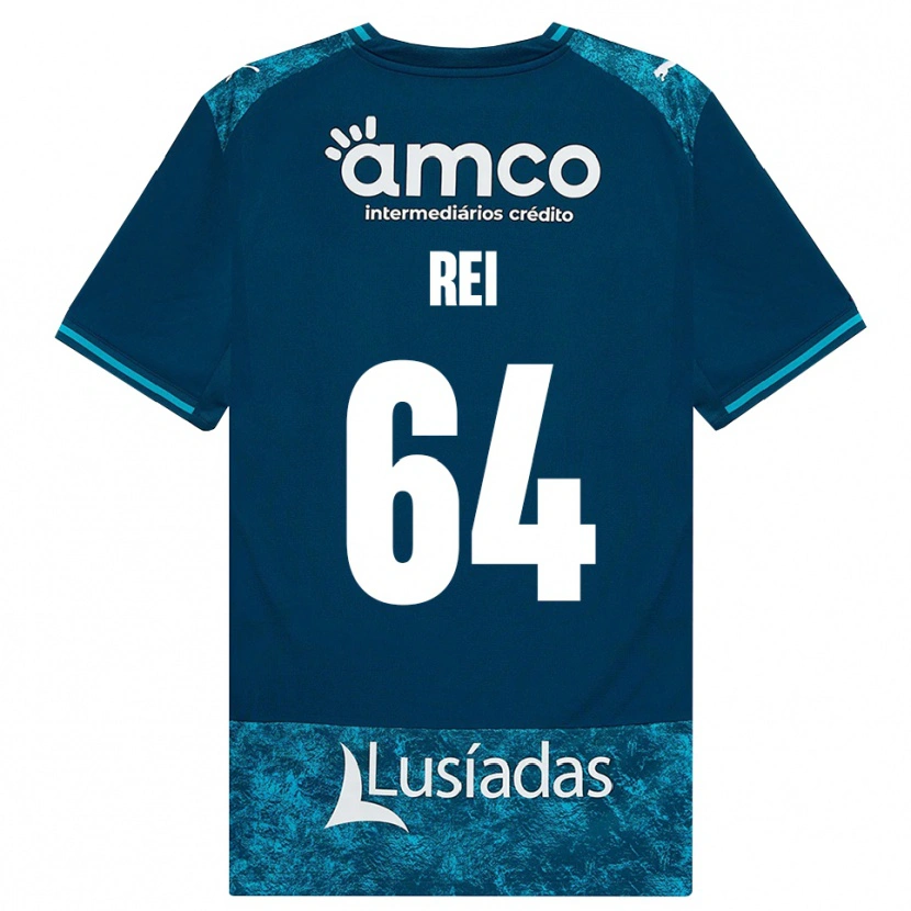 Danxen Heren Ricardo Rei #64 Donkerleigrijs Mediumturquoise Uitshirt Uittenue 2026/27 T-Shirt België