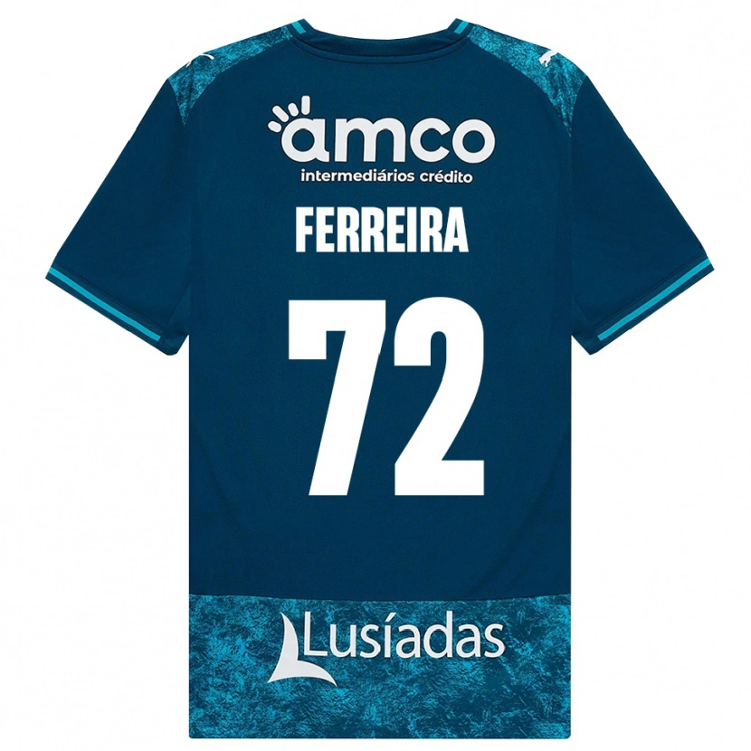 Danxen Heren André Ferreira #72 Donkerleigrijs Mediumturquoise Uitshirt Uittenue 2026/27 T-Shirt België