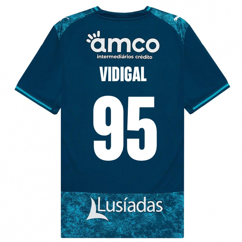 Danxen Heren Sandro Vidigal #95 Donkerleigrijs Mediumturquoise Uitshirt Uittenue 2026/27 T-Shirt België