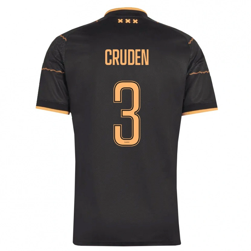 Danxen Heren Joeri Cruden #3 Zwart Oranje Uitshirt Uittenue 2026/27 T-Shirt België