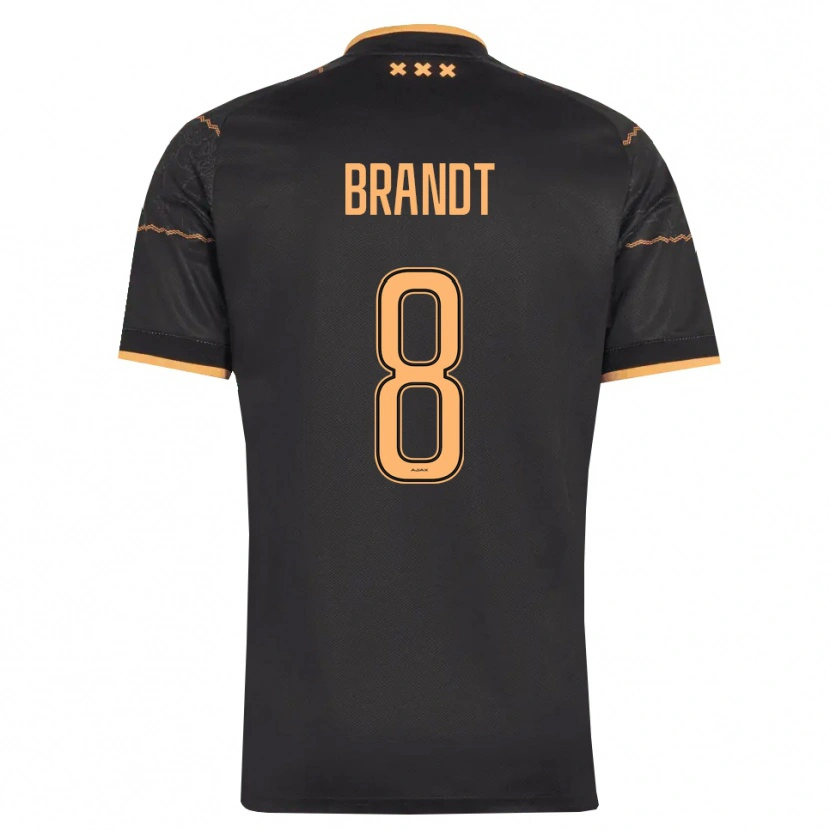 Danxen Heren Julian Brandt #8 Zwart Oranje Uitshirt Uittenue 2026/27 T-Shirt België