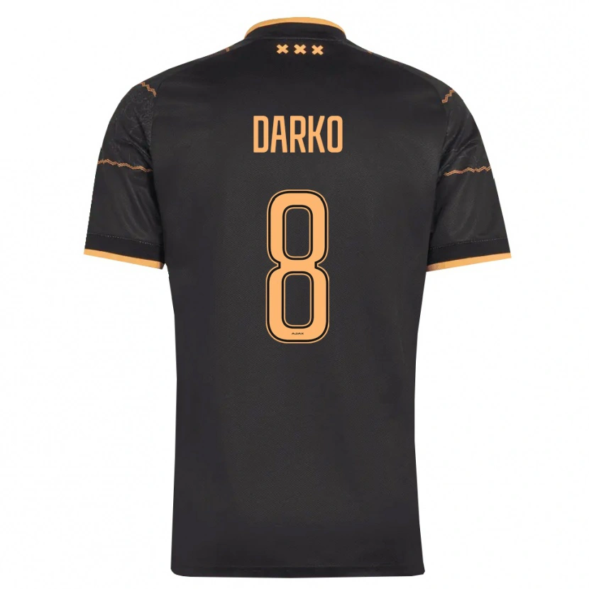 Danxen Heren Denzel Darko #8 Zwart Oranje Uitshirt Uittenue 2026/27 T-Shirt België