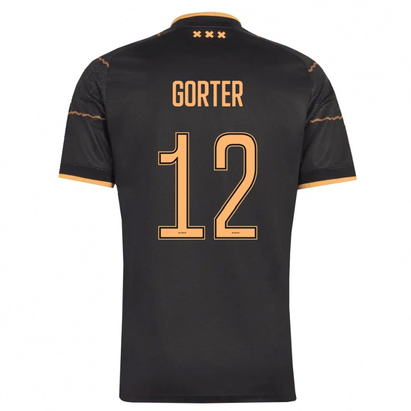 Danxen Heren Jay Gorter #12 Zwart Oranje Uitshirt Uittenue 2026/27 T-Shirt België