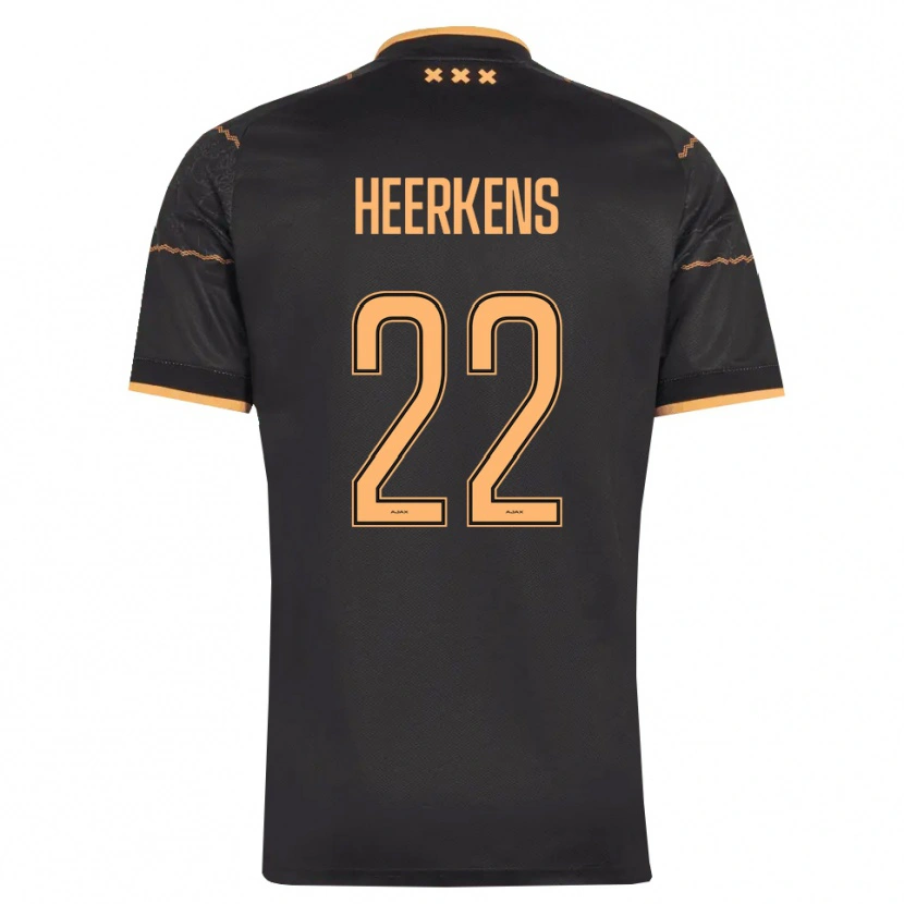 Danxen Heren Joeri Heerkens #22 Zwart Oranje Uitshirt Uittenue 2026/27 T-Shirt België