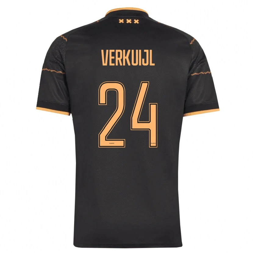 Danxen Heren Mark Verkuijl #24 Zwart Oranje Uitshirt Uittenue 2026/27 T-Shirt België