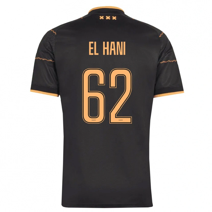 Danxen Heren Aymean El Hani #62 Zwart Oranje Uitshirt Uittenue 2026/27 T-Shirt België