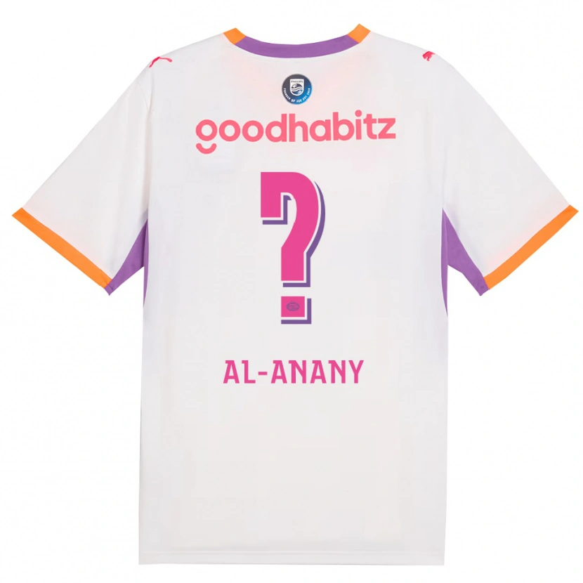 Danxen Heren Yousif Al-Anany #0 Wit Paars Oranje Uitshirt Uittenue 2026/27 T-Shirt België