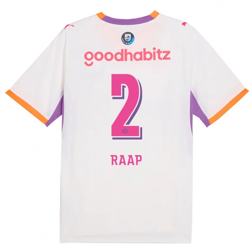 Danxen Heren Yiandro Raap #2 Wit Paars Oranje Uitshirt Uittenue 2026/27 T-Shirt België