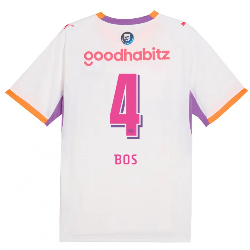 Danxen Heren Floris Bos #4 Wit Paars Oranje Uitshirt Uittenue 2026/27 T-Shirt België