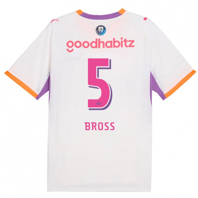 Danxen Heren Melanie Bross #5 Wit Paars Oranje Uitshirt Uittenue 2026/27 T-Shirt België
