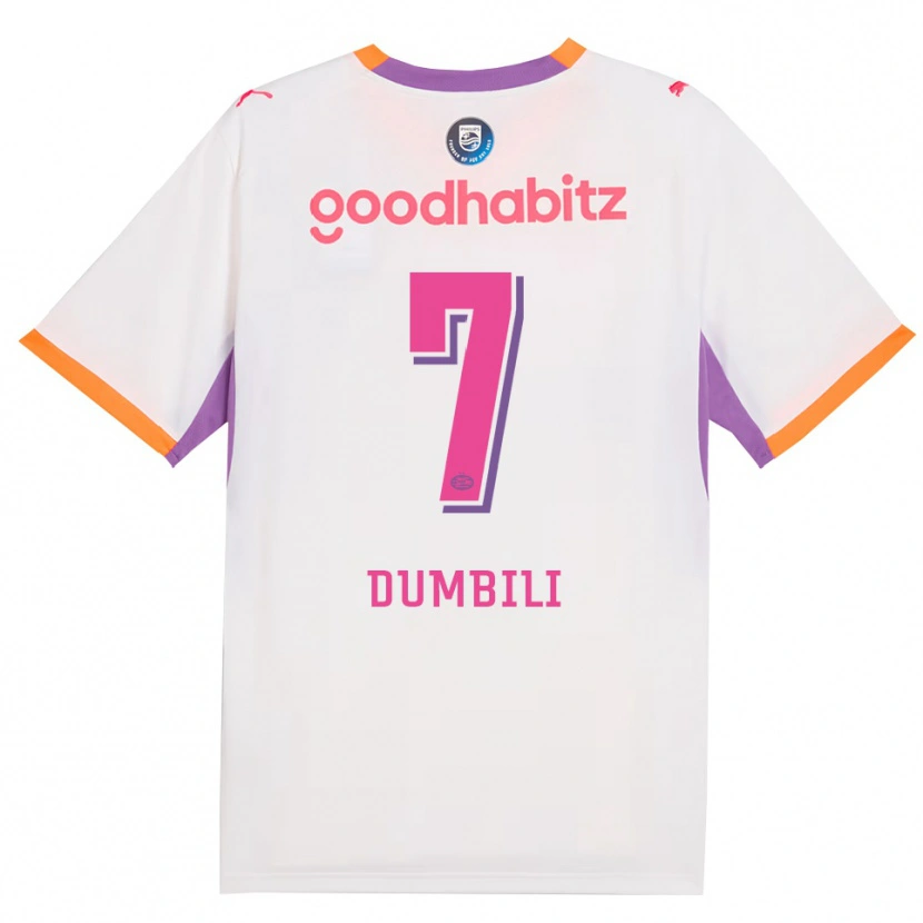 Danxen Heren Samuel Dumbili #7 Wit Paars Oranje Uitshirt Uittenue 2026/27 T-Shirt België