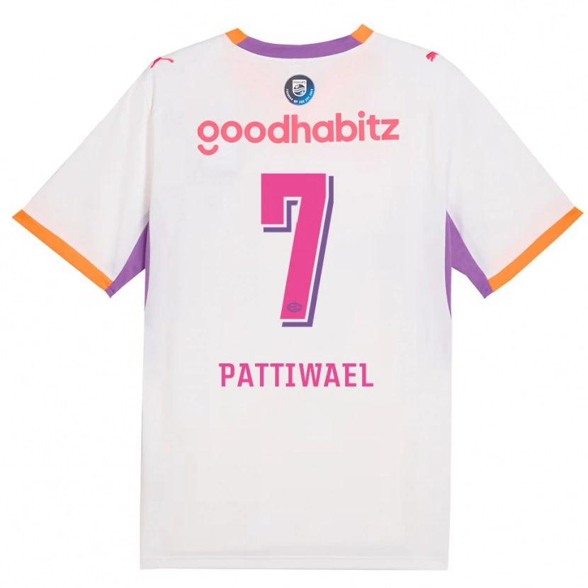 Danxen Heren Naomi Pattiwael #7 Wit Paars Oranje Uitshirt Uittenue 2026/27 T-Shirt België