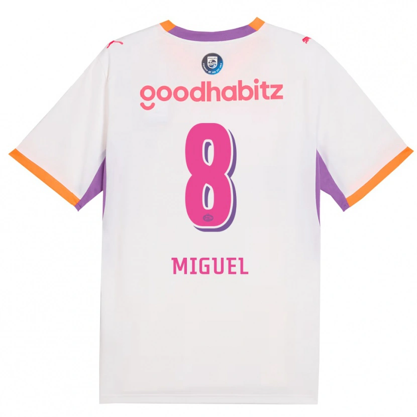 Danxen Heren Yani Miguel #8 Wit Paars Oranje Uitshirt Uittenue 2026/27 T-Shirt België