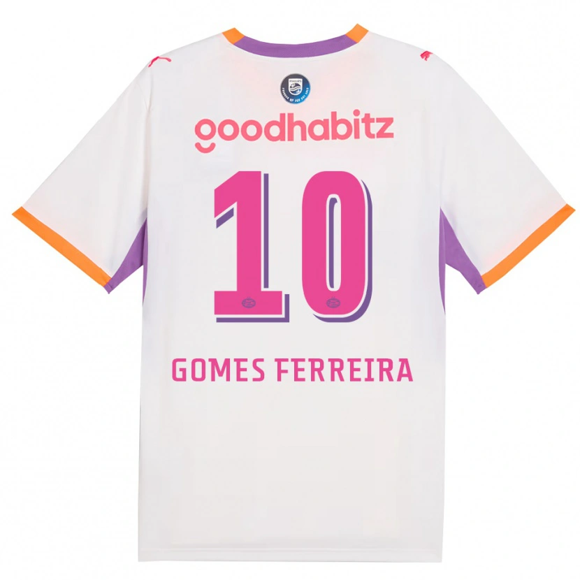 Danxen Heren Damian Gomes Ferreira #10 Wit Paars Oranje Uitshirt Uittenue 2026/27 T-Shirt België