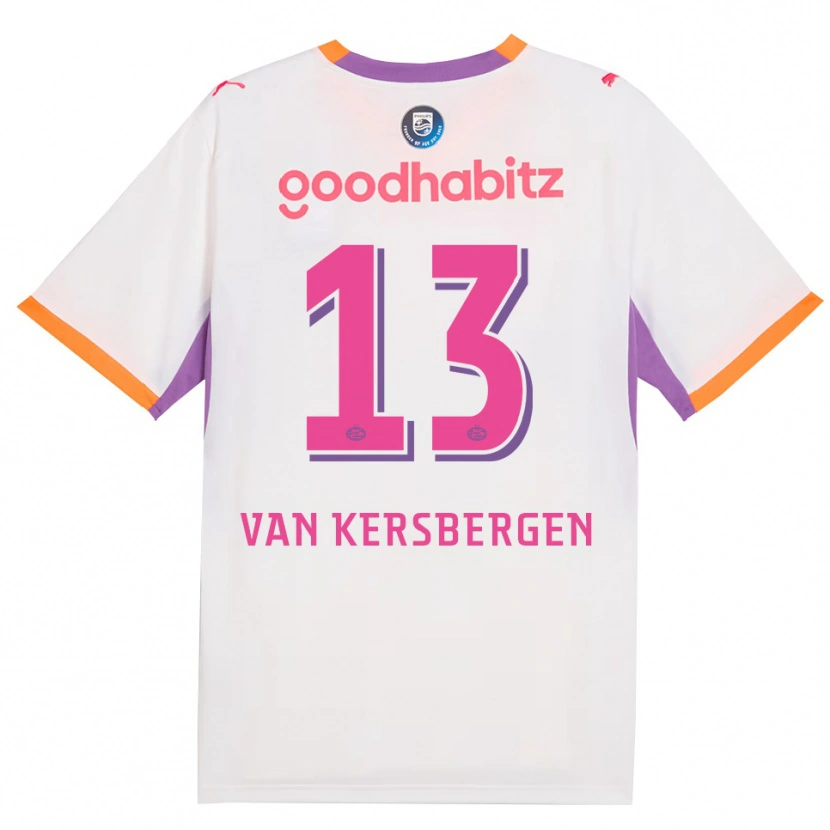 Danxen Heren Sander Van Kersbergen #13 Wit Paars Oranje Uitshirt Uittenue 2026/27 T-Shirt België
