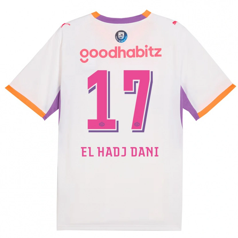 Danxen Heren Soudais El Hadj Dani #17 Wit Paars Oranje Uitshirt Uittenue 2026/27 T-Shirt België