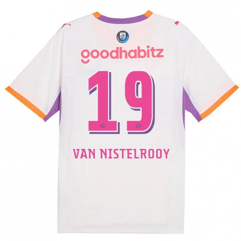 Danxen Heren Liam Van Nistelrooy #19 Wit Paars Oranje Uitshirt Uittenue 2026/27 T-Shirt België
