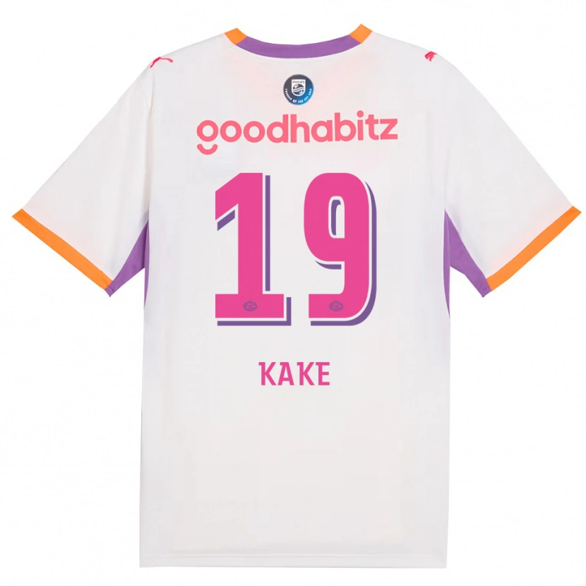Danxen Heren Souhel Kake #19 Wit Paars Oranje Uitshirt Uittenue 2026/27 T-Shirt België