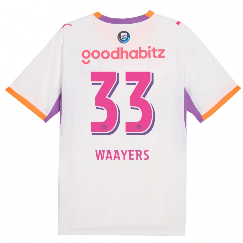 Danxen Heren Eus Waayers #33 Wit Paars Oranje Uitshirt Uittenue 2026/27 T-Shirt België