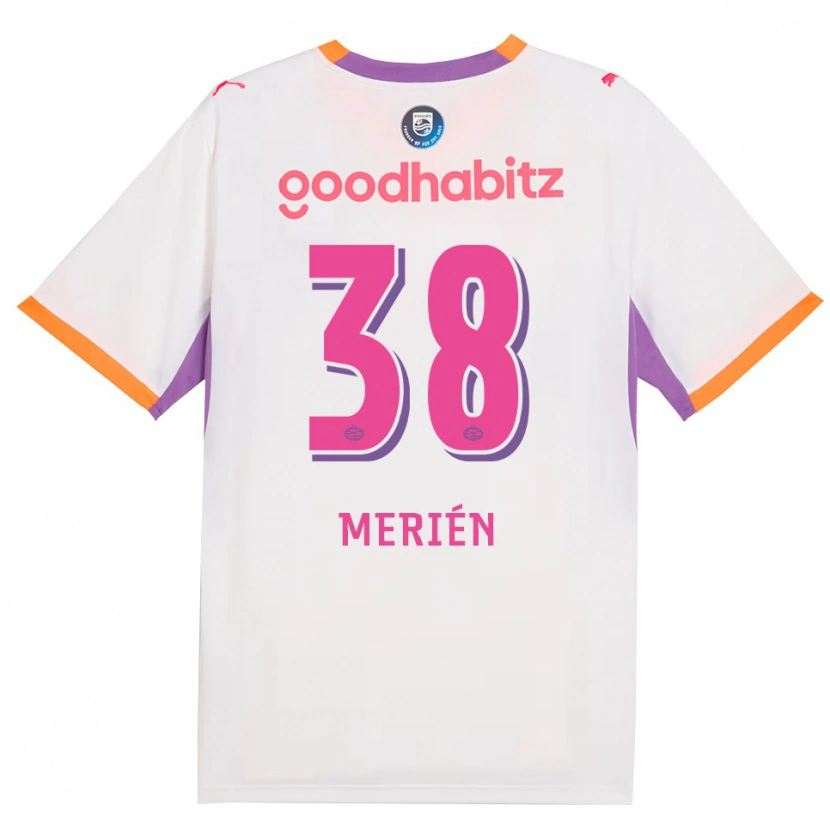 Danxen Heren Fabian Merién #38 Wit Paars Oranje Uitshirt Uittenue 2026/27 T-Shirt België