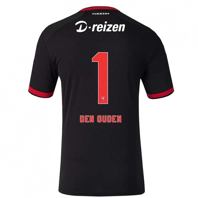 Danxen Heren Jim Den Ouden #1 Rood Wit Zwart Uitshirt Uittenue 2026/27 T-Shirt België
