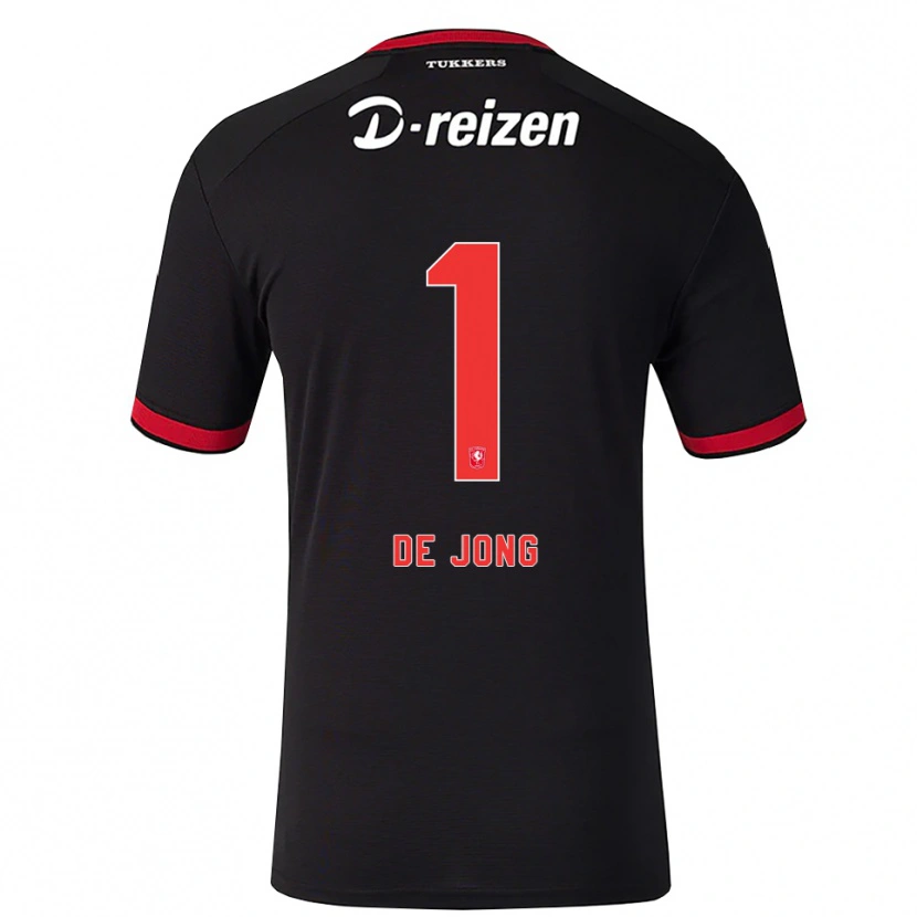 Danxen Heren Danielle De Jong #1 Rood Wit Zwart Uitshirt Uittenue 2026/27 T-Shirt België