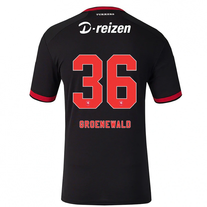 Danxen Heren Nigel Groenewald #36 Rood Wit Zwart Uitshirt Uittenue 2026/27 T-Shirt België