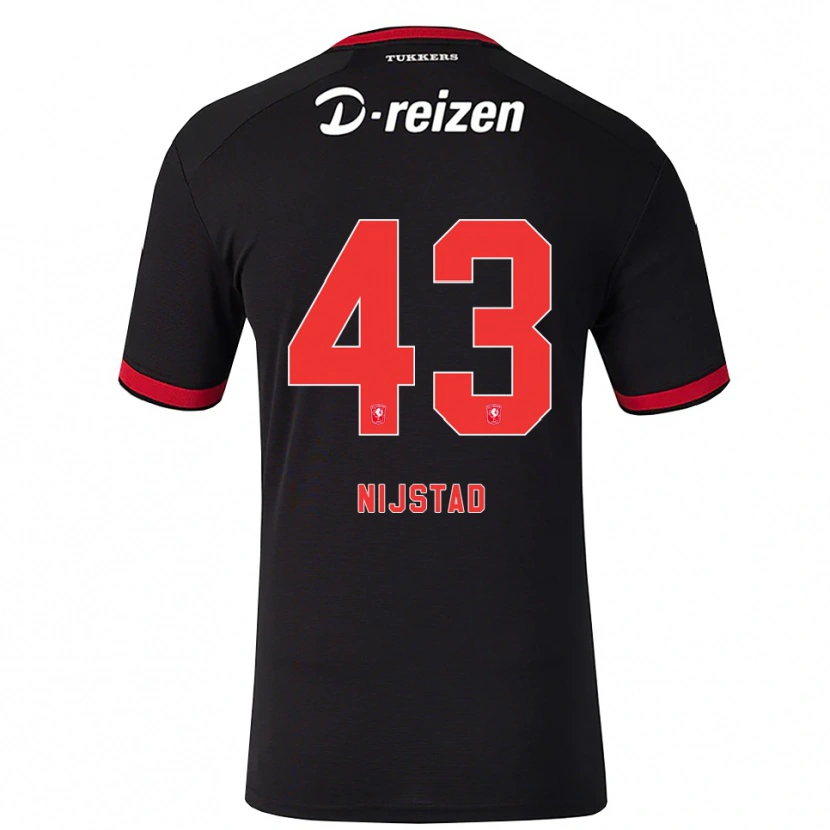Danxen Heren Ruud Nijstad #43 Rood Wit Zwart Uitshirt Uittenue 2026/27 T-Shirt België