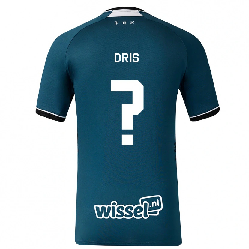 Danxen Heren Sofiane Dris #0 Donkerleigrijs Wit Uitshirt Uittenue 2026/27 T-Shirt België