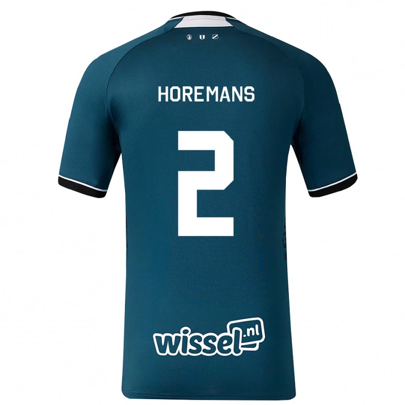 Danxen Heren Siebe Horemans #2 Donkerleigrijs Wit Uitshirt Uittenue 2026/27 T-Shirt België