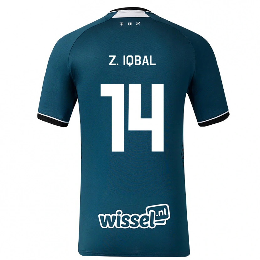 Danxen Heren Zidane Iqbal #14 Donkerleigrijs Wit Uitshirt Uittenue 2026/27 T-Shirt België