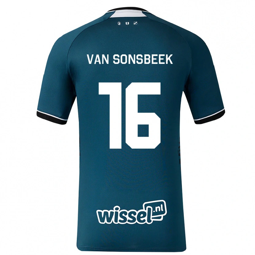 Danxen Heren Quint Van Sonsbeek #16 Donkerleigrijs Wit Uitshirt Uittenue 2026/27 T-Shirt België