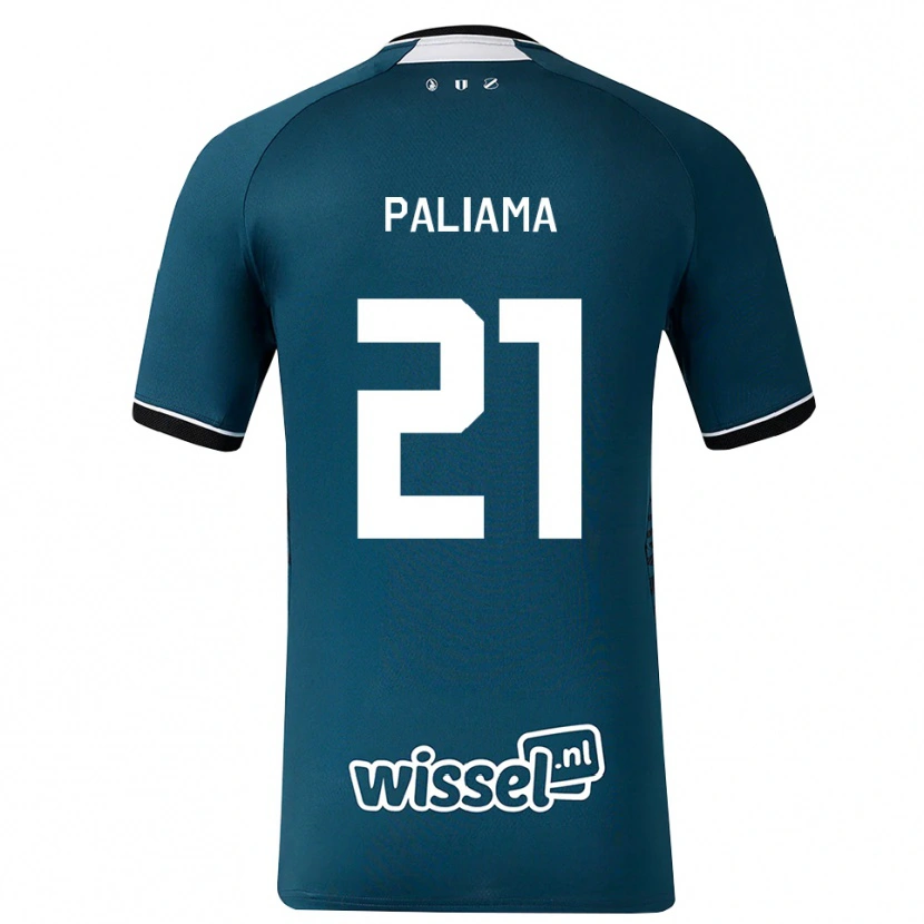 Danxen Heren Joni Paliama #21 Donkerleigrijs Wit Uitshirt Uittenue 2026/27 T-Shirt België