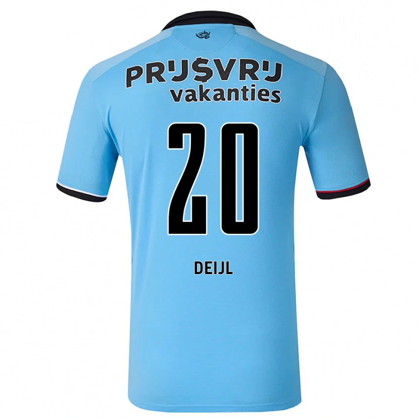 Danxen Heren Mats Deijl #20 Diephemelsblauw Zwart Rood Uitshirt Uittenue 2026/27 T-Shirt België