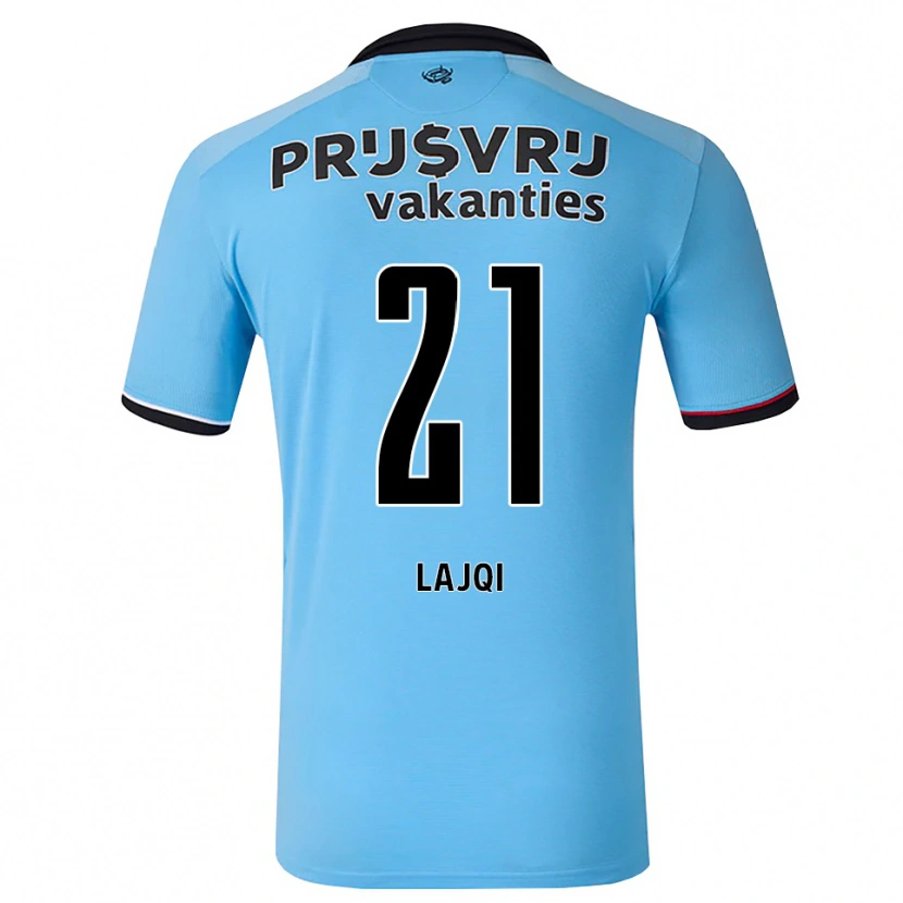 Danxen Heren Merlind Lajqi #21 Diephemelsblauw Zwart Rood Uitshirt Uittenue 2026/27 T-Shirt België