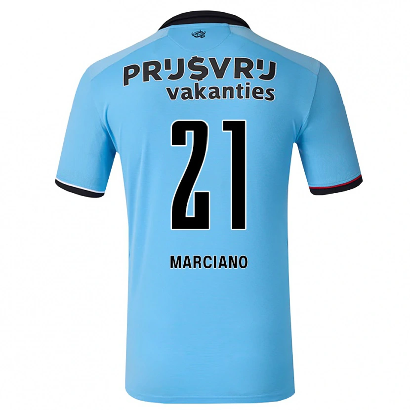 Danxen Heren Ofir Marciano #21 Diephemelsblauw Zwart Rood Uitshirt Uittenue 2026/27 T-Shirt België