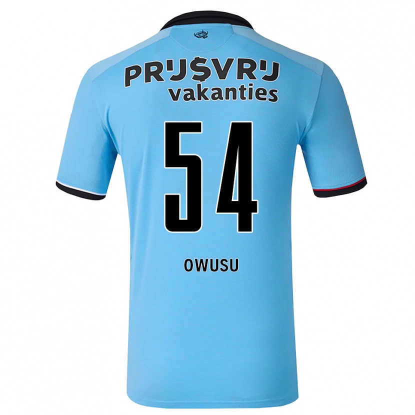 Danxen Heren Denzel Owusu #54 Diephemelsblauw Zwart Rood Uitshirt Uittenue 2026/27 T-Shirt België