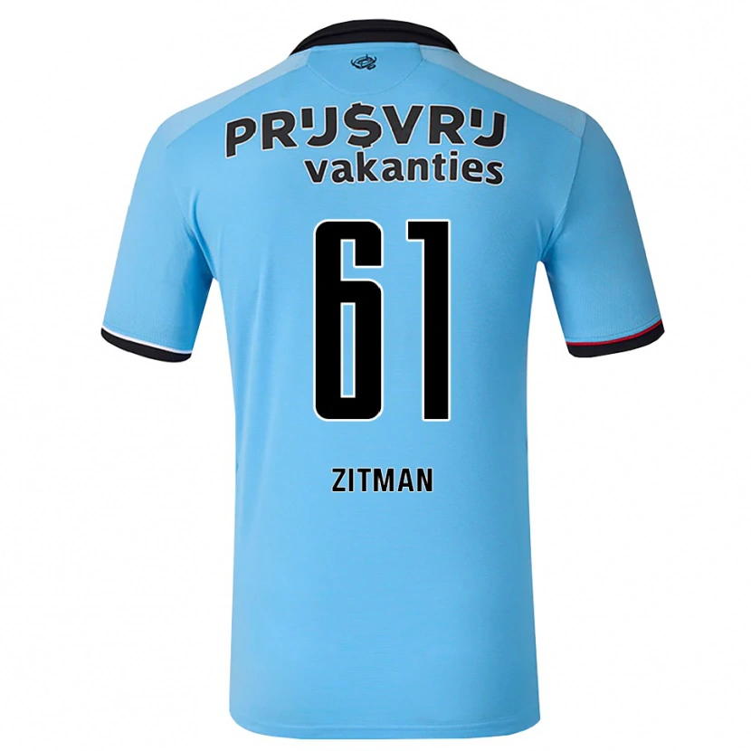 Danxen Heren Sven Zitman #61 Diephemelsblauw Zwart Rood Uitshirt Uittenue 2026/27 T-Shirt België