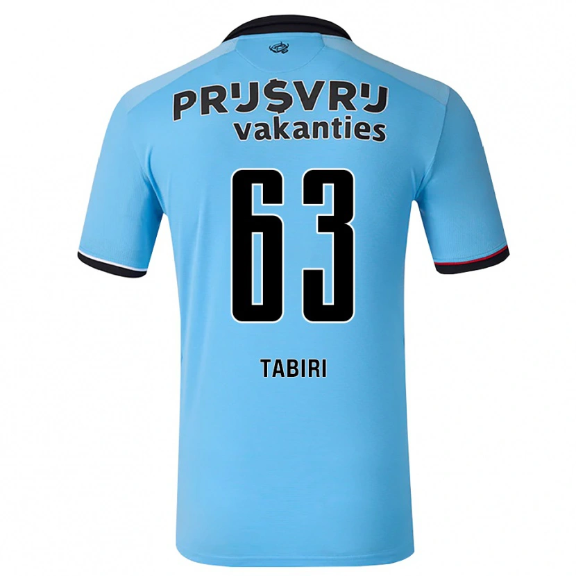 Danxen Heren Kwame Tabiri #63 Diephemelsblauw Zwart Rood Uitshirt Uittenue 2026/27 T-Shirt België