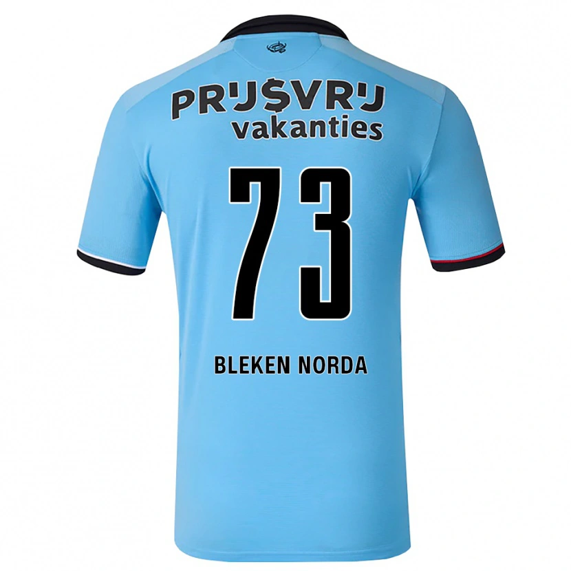 Danxen Heren Haakon Bleken Norda #73 Diephemelsblauw Zwart Rood Uitshirt Uittenue 2026/27 T-Shirt België