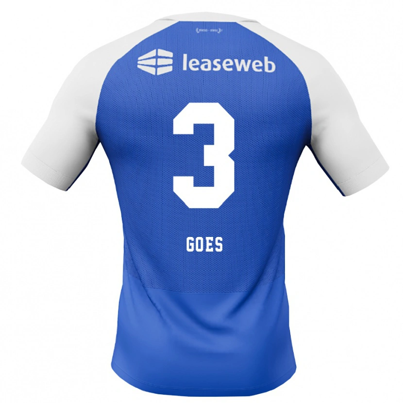 Danxen Heren Wouter Goes #3 Hemelsblauw Rood Wit Uitshirt Uittenue 2026/27 T-Shirt België