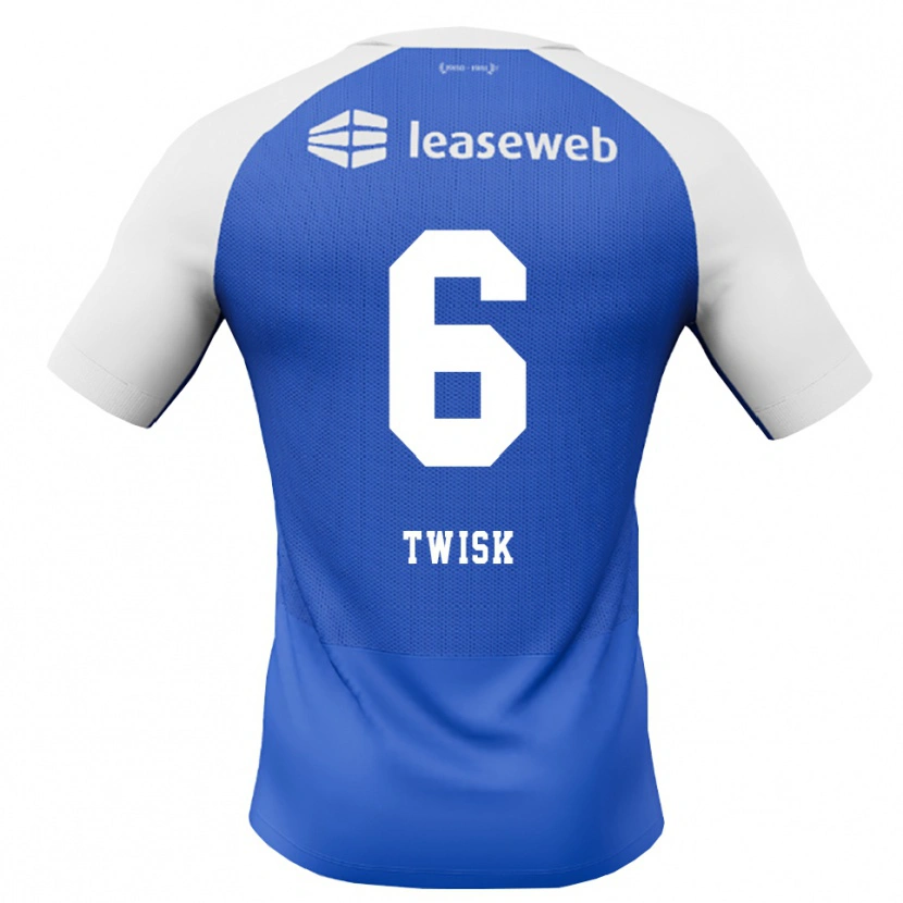 Danxen Heren Nick Twisk #6 Hemelsblauw Rood Wit Uitshirt Uittenue 2026/27 T-Shirt België