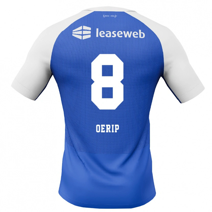 Danxen Heren Julian Oerip #8 Hemelsblauw Rood Wit Uitshirt Uittenue 2026/27 T-Shirt België