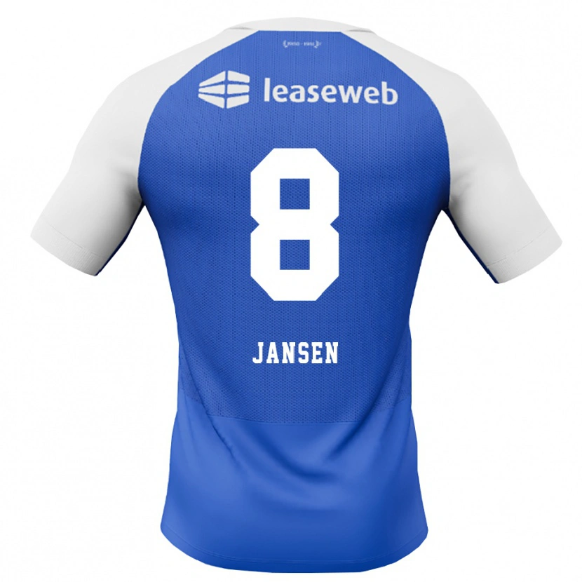 Danxen Heren Jim Jansen #8 Hemelsblauw Rood Wit Uitshirt Uittenue 2026/27 T-Shirt België
