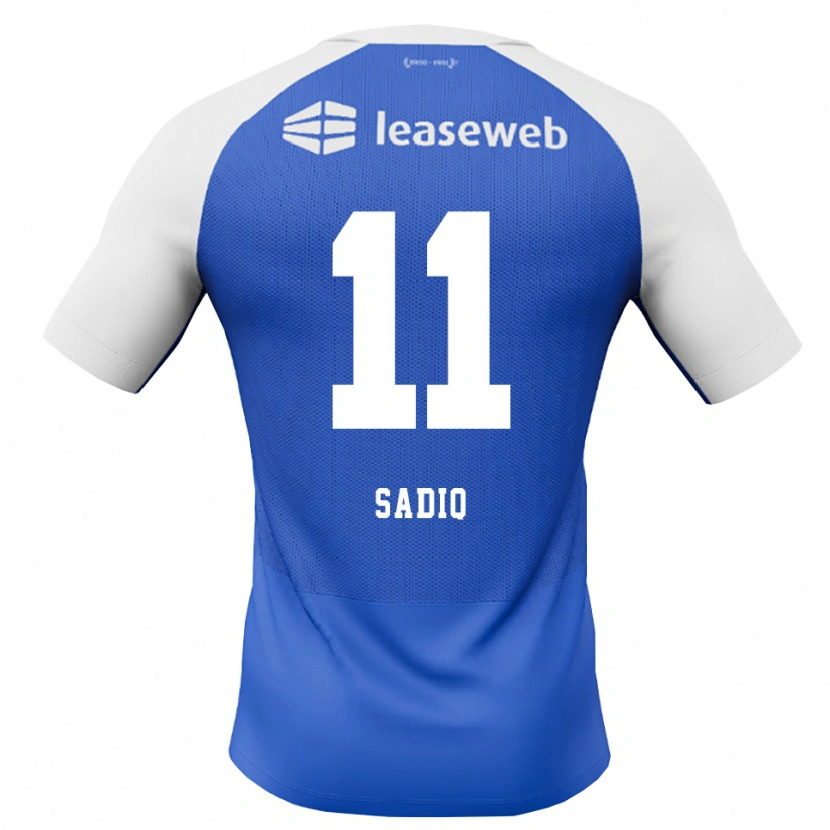 Danxen Heren Ibrahim Sadiq #11 Hemelsblauw Rood Wit Uitshirt Uittenue 2026/27 T-Shirt België