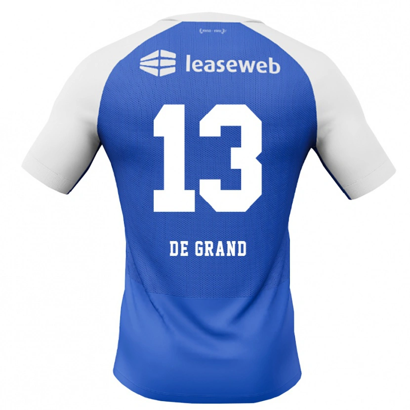 Danxen Heren Sam De Grand #13 Hemelsblauw Rood Wit Uitshirt Uittenue 2026/27 T-Shirt België