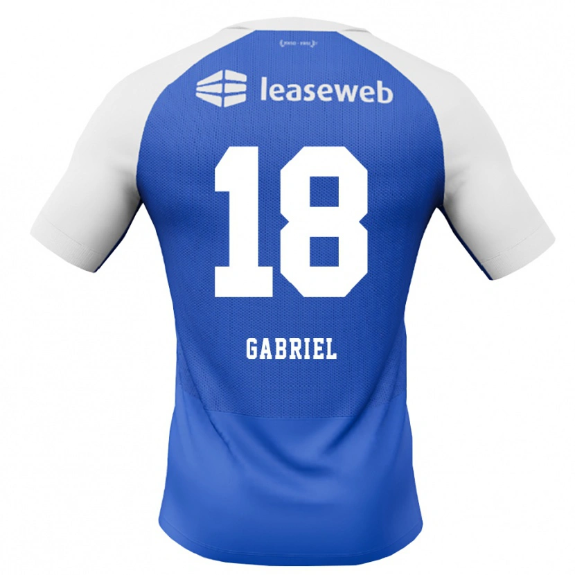 Danxen Heren Gabriel Jongens #18 Hemelsblauw Rood Wit Uitshirt Uittenue 2026/27 T-Shirt België
